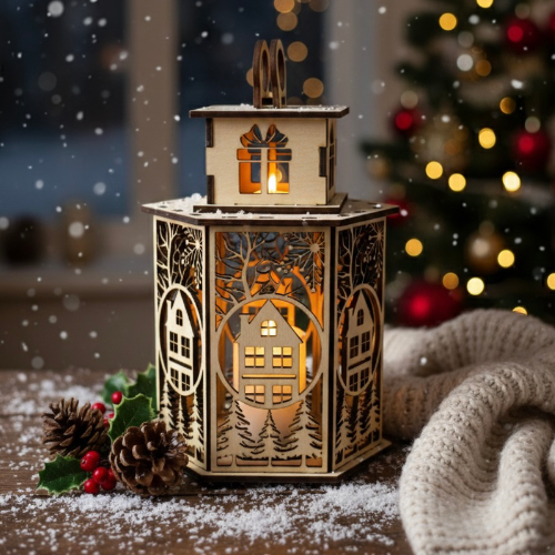 Weihnachtliche Laterne
