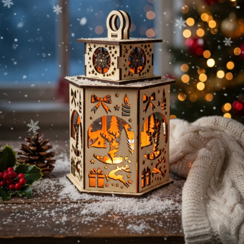 Weihnachtliche Laterne