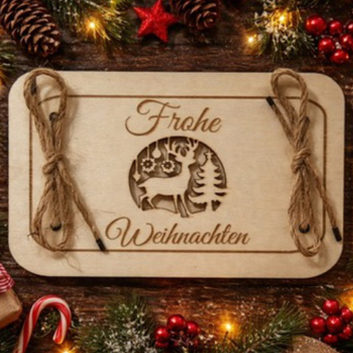 Weihnachtliche Geschenkkarte