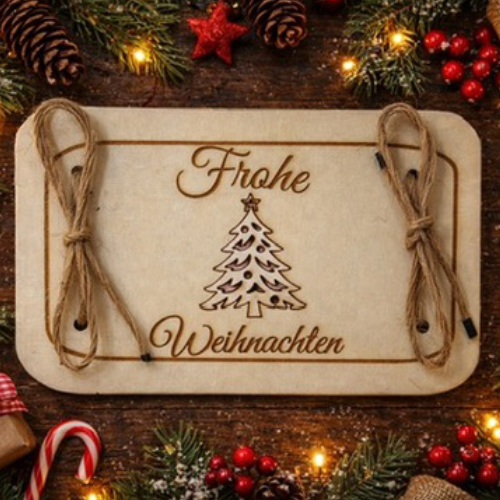 Weihnachtliche Geschenkkarte