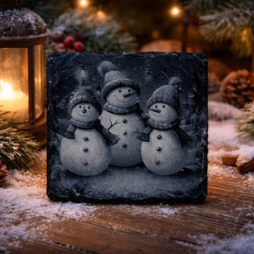 Weihnachtlicher Schiefer-Untersetzer