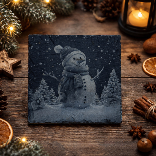 Weihnachtlicher Schiefer-Untersetzer