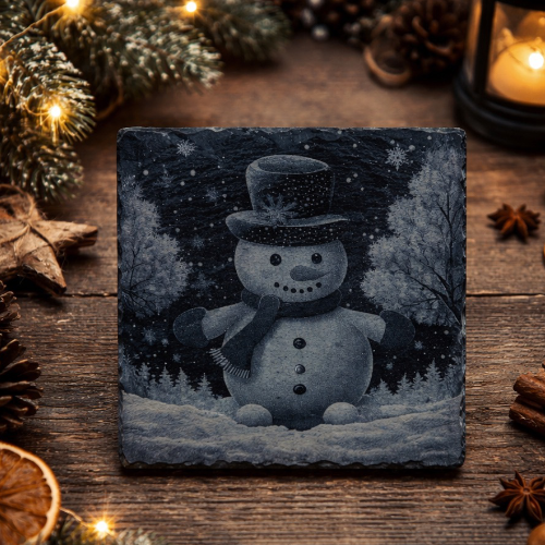 Weihnachtlicher Schiefer-Untersetzer