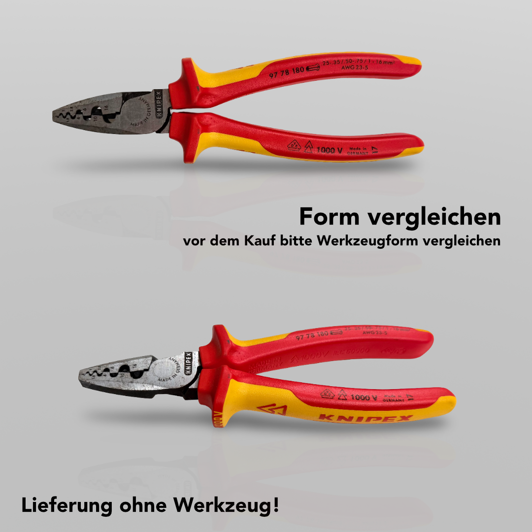 ModuFiix Einlage - Crimpzange für Aderendhülsen VDE (passend für Knipex)