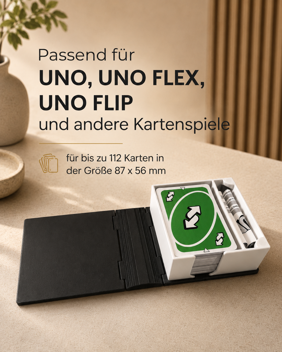 Spielkarten Aufbewahrungsbox im Buch Design