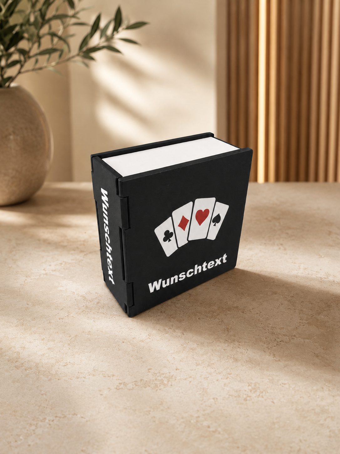 Spielkarten Aufbewahrungsbox im Buch Design
