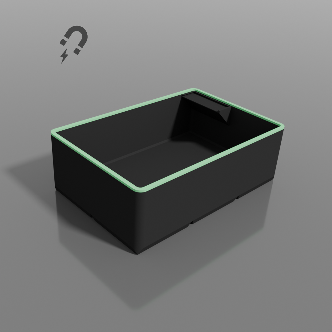 ModuFiix Box mit Etikettfeld & Entnahmeradius