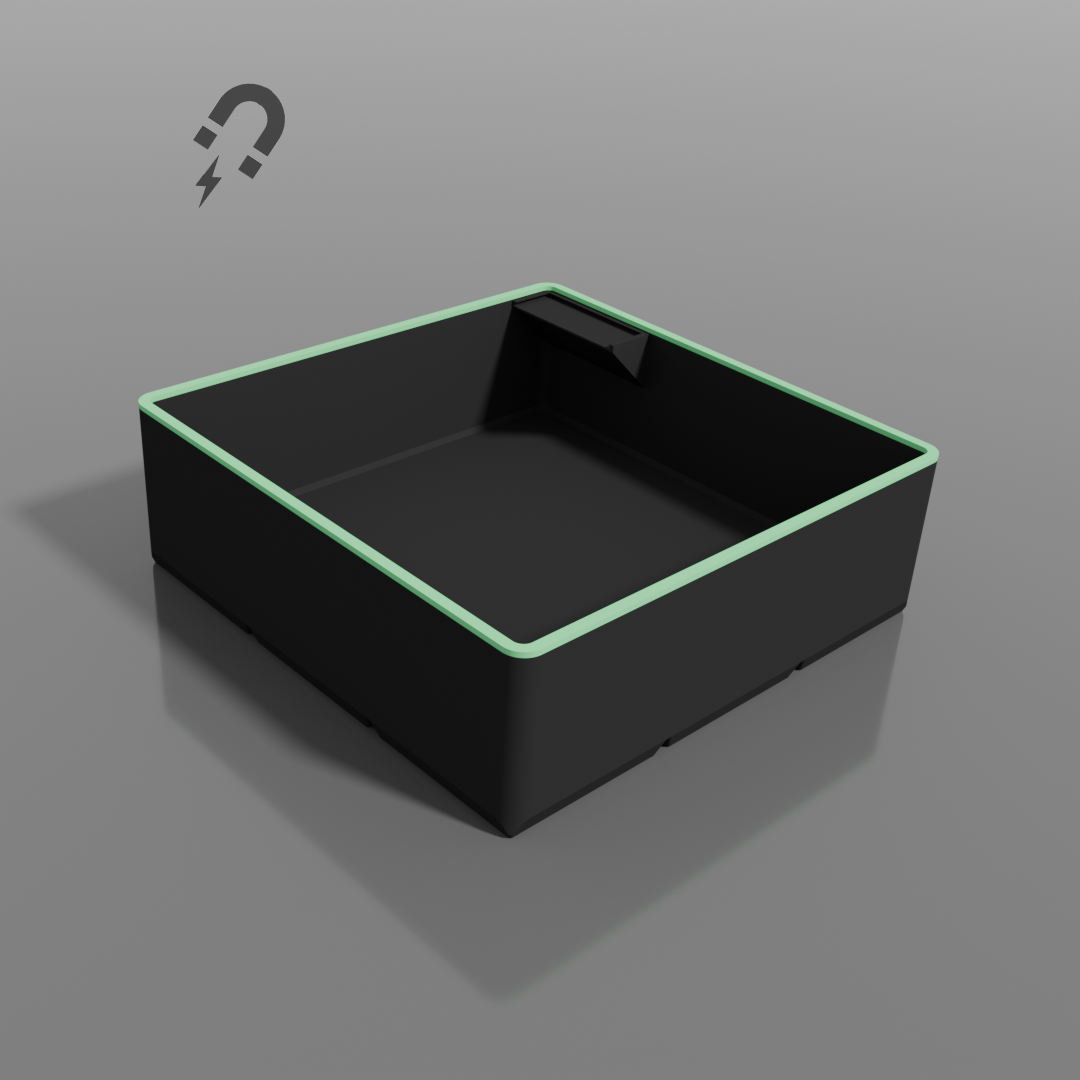 ModuFiix Box mit Etikettfeld & Entnahmeradius
