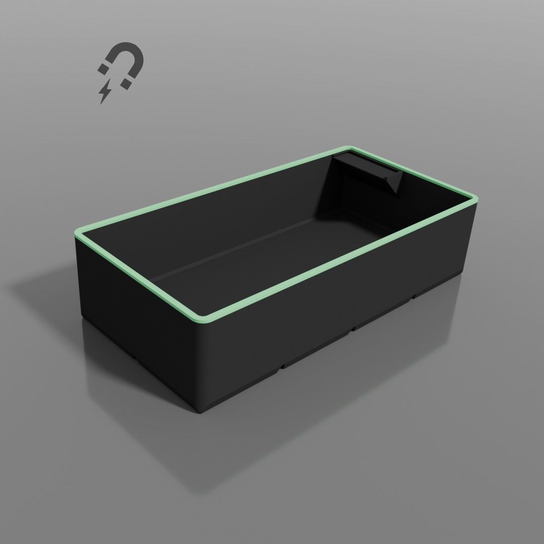 ModuFiix Box mit Etikettfeld & Entnahmeradius