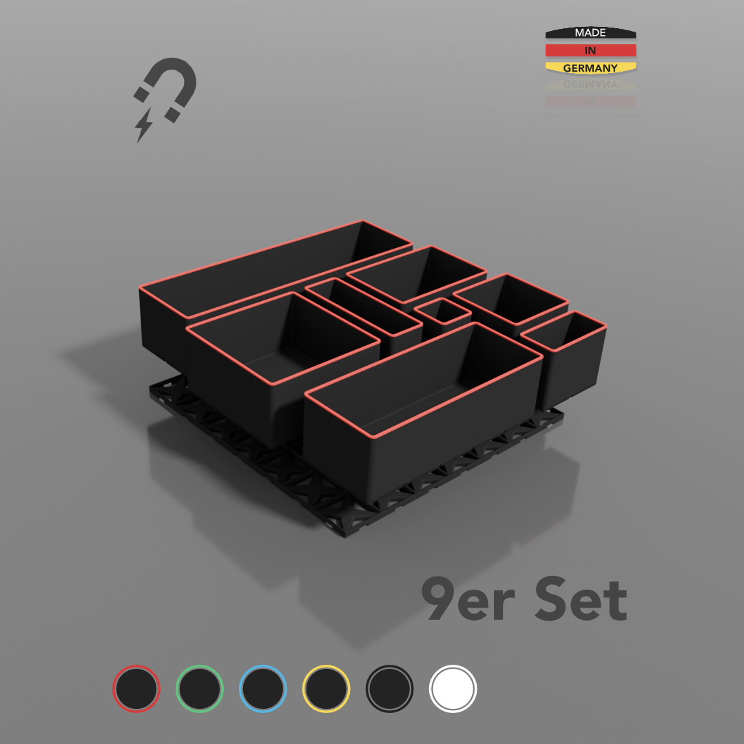 ModuFiix Set - Schubladen-Organizer 9er-Set